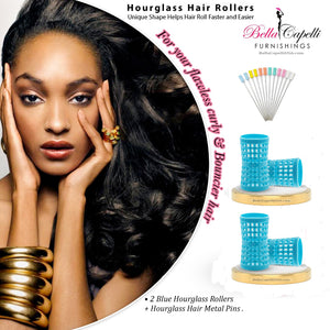 20% OFF - 1 Pack of Yellow & 2 Packs Aqua + Hourglass Hair Pins