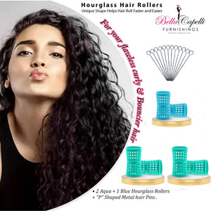 Hourglass All Hair Types Unisex Rollers-Yellow 27mm/1.06in – Pack of 12