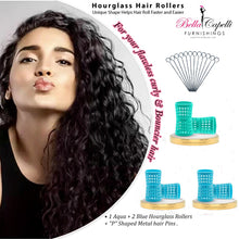 Load image into Gallery viewer, Hourglass All Hair Types Unisex Rollers- Yellow HGR 27mm/1.06in – Pack of 12 With 25 pack Hourglass Metal Pins