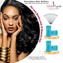 Load image into Gallery viewer, 20% OFF -  2 Packs Blue + Hourglass Hair &quot;P&quot; Pins