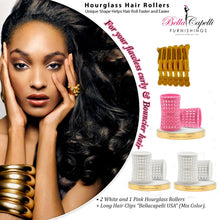 Load image into Gallery viewer, Hourglass All Hair Types Unisex Rollers- Yellow HGR 27mm/1.06in – Pack of 12 With 25 pack Hourglass Metal Pins