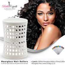 Load image into Gallery viewer, Bag of 25 Hourglass Metal Natural Hair Pins (4.5 inches long)