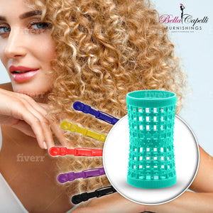 20% OFF package deal for 2 Pack of Yellow & 2 Packs Aqua – Pack of 12 with 12 pack of Bella Hair Clips